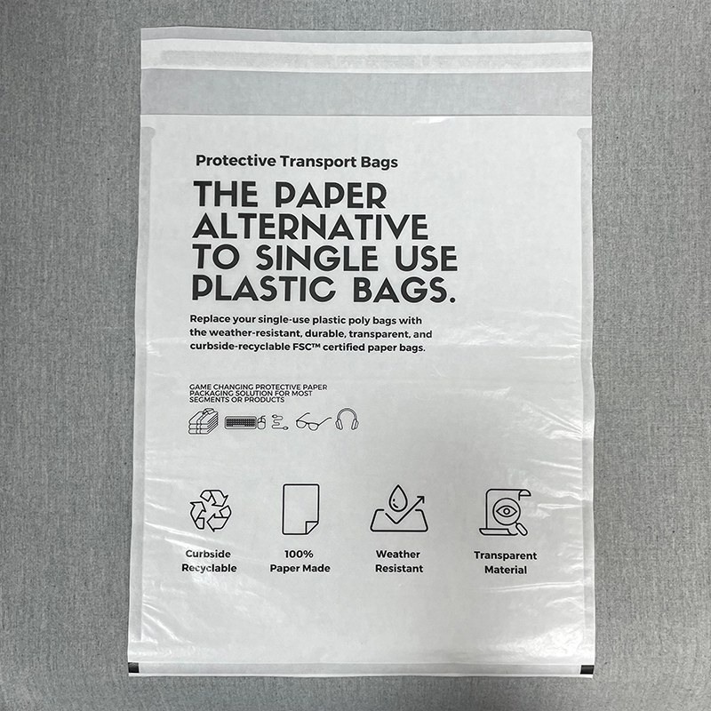 কাস্টম বায়োডিগ্রেডেবল গ্লাসিন পেপার ব্যাগ প্লাস্টিক ফ্রি স্বচ্ছ প্যাকেজিং প্রস্তুতকারক